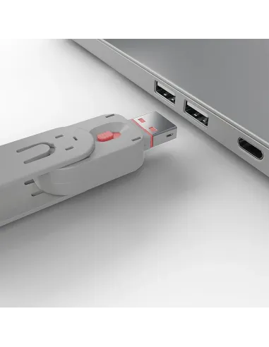 Lindy 40450 bloqueador de puerto Bloqueador de puerto + clave USB tipo A Rosa Acrilonitrilo butadieno estireno (ABS) 5 pieza(s)