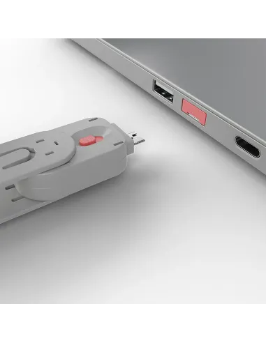 Lindy 40450 bloqueador de puerto Bloqueador de puerto + clave USB tipo A Rosa Acrilonitrilo butadieno estireno (ABS) 5 pieza(s)