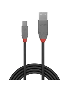 Lindy 36720 cable USB USB 2.0 0,2 m USB A Mini-USB B 0,48 Gbit s Negro 2