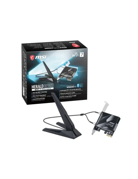 MSI Herald BE9400 WiFi7 PCIe-Card Interno WLAN   Bluetooth 5764 Mbit s