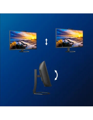 Philips 5000 series 34E1C5600HE 00 pantalla para PC 86,4 cm (34") 3440 x 1440 Pixeles 4K Ultra HD LED Negro