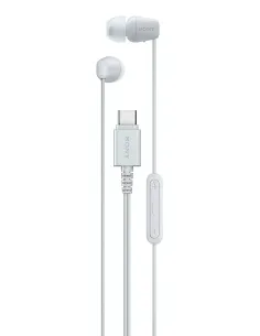 Sony IER-EX15C Auriculares Alámbrico Dentro de oído Llamadas Música USB Tipo C Blanco