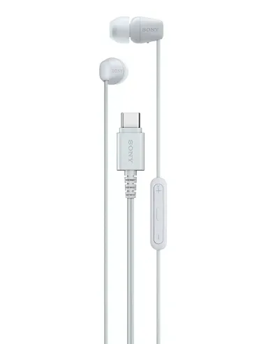 Sony IER-EX15C Auriculares Alámbrico Dentro de oído Llamadas Música USB Tipo C Blanco