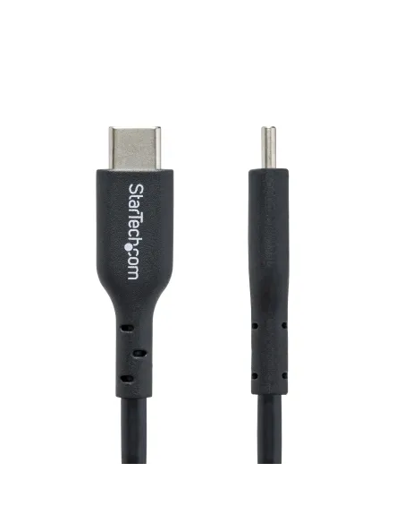 StarTech.com Cable de Carga USB-C de 4m - Cable Cargador USB Tipo C - Cable Cargador USB-C para Portátil - Recubrimiento de TPE