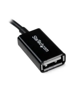 StarTech.com Cable Adaptador de 12cm Micro USB Macho a USB A Hembra OTG para Tablets Smartphones - Negro 2