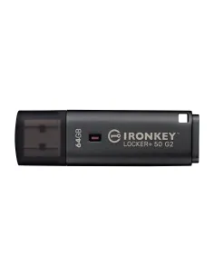 Kingston Technology IronKey 64GB Locker Plus 50 G2, FIPS 197, AES-256