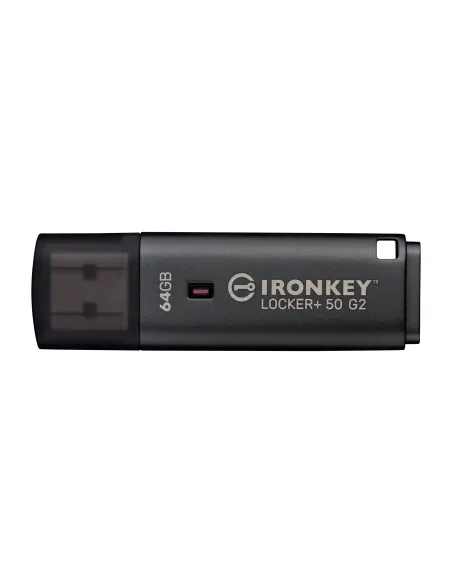 Kingston Technology IronKey 64GB Locker Plus 50 G2, FIPS 197, AES-256