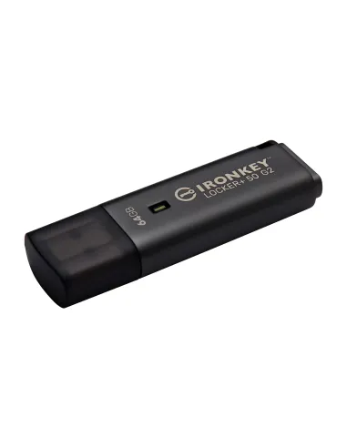 Kingston Technology IronKey 64GB Locker Plus 50 G2, FIPS 197, AES-256