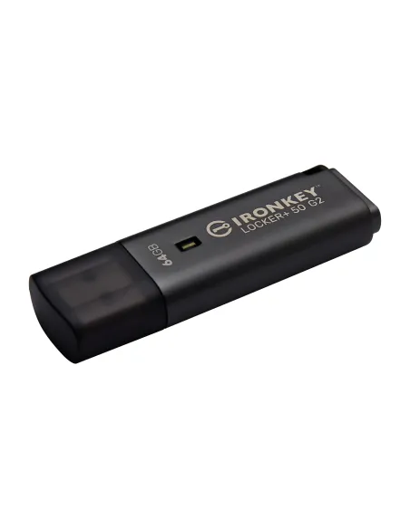 Kingston Technology IronKey 64GB Locker Plus 50 G2, FIPS 197, AES-256