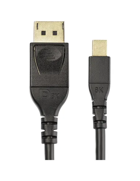 StarTech.com Cable Adaptador de 2m Mini DisplayPort a DisplayPort 1.4 Certificado por VESA - HDR de 8K 60Hz HBR3 - Cable mDP a