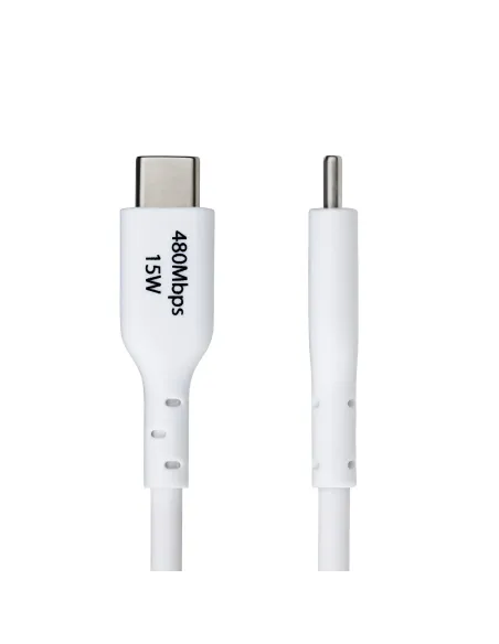 StarTech.com Cable de Carga USB-A a USB-C Blanco de 2m - Cable de Carga USB Tipo C - Carga Rápida de 3A - Cable de