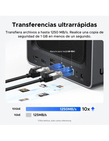 Ugreen NASync DXP4800 Plus NAS Escritorio Intel® Pentium® Gold 8505 8 GB DDR5 0 TB UGOS Pro