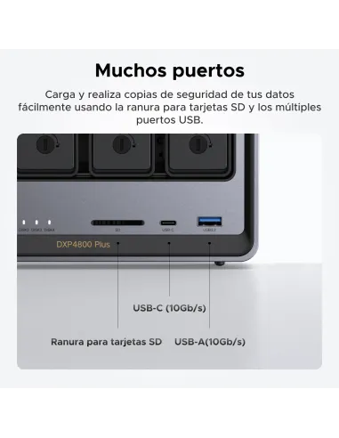 Ugreen NASync DXP4800 Plus NAS Escritorio Intel® Pentium® Gold 8505 8 GB DDR5 0 TB UGOS Pro