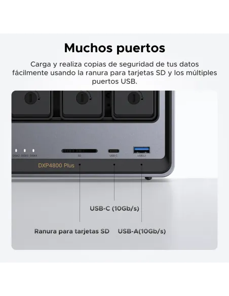 Ugreen NASync DXP4800 Plus NAS Escritorio Intel® Pentium® Gold 8505 8 GB DDR5 0 TB UGOS Pro
