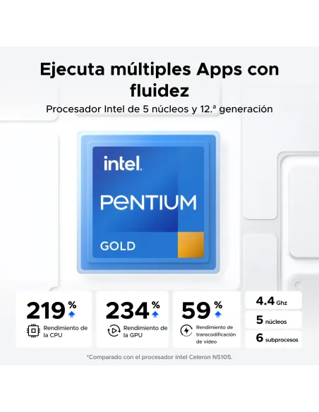 Ugreen NASync DXP4800 Plus NAS Escritorio Intel® Pentium® Gold 8505 8 GB DDR5 0 TB UGOS Pro