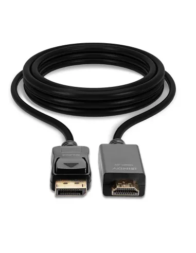 Lindy 36920 adaptador de cable de vídeo 0,5 m DisplayPort HDMI tipo A (Estándar) Negro