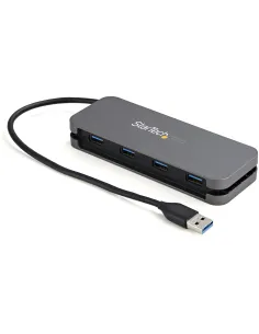 StarTech.com Hub USB 3.0 de 4 Puertos USB-A - Ladrón USB 3.2 Gen 1 SuperSpeed de 5Gbps Portátil Tipo A - Alimentado por el Bus