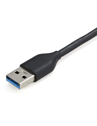 StarTech.com Hub USB 3.0 de 4 Puertos USB-A - Ladrón USB 3.2 Gen 1 SuperSpeed de 5Gbps Portátil Tipo A - Alimentado por el Bus