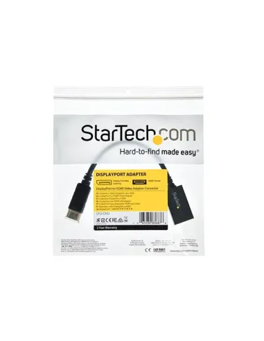 StarTech.com Adaptador Conversor de Vídeo DisplayPort a HDMI - Convertidor DP Pasivo - 1920x1200