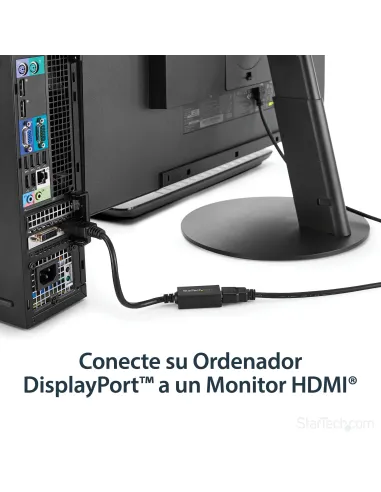 StarTech.com Adaptador Conversor de Vídeo DisplayPort a HDMI - Convertidor DP Pasivo - 1920x1200