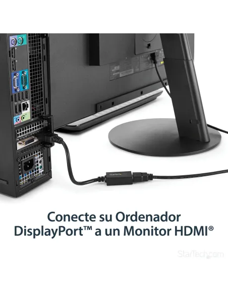 StarTech.com Adaptador Conversor de Vídeo DisplayPort a HDMI - Convertidor DP Pasivo - 1920x1200