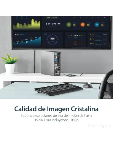 StarTech.com Adaptador Conversor de Vídeo DisplayPort a HDMI - Convertidor DP Pasivo - 1920x1200
