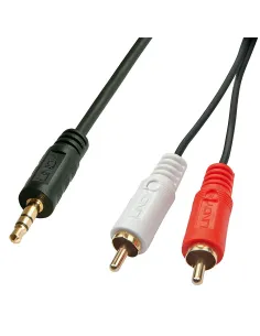 Lindy 35680 cable de audio 1 m 3,5mm 2 x RCA Negro