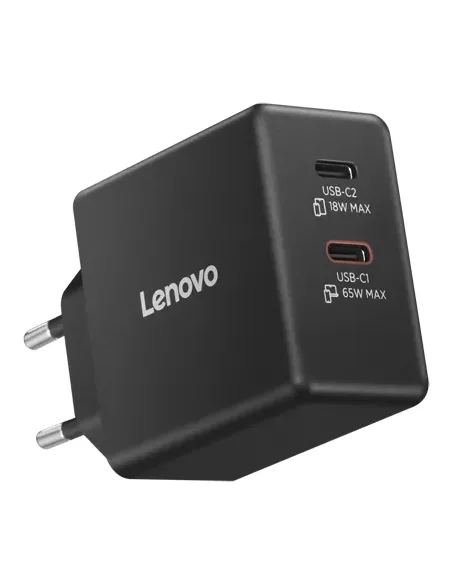 Lenovo 40AW065BEU adaptador e inversor de corriente Interior   exterior 65 W Negro