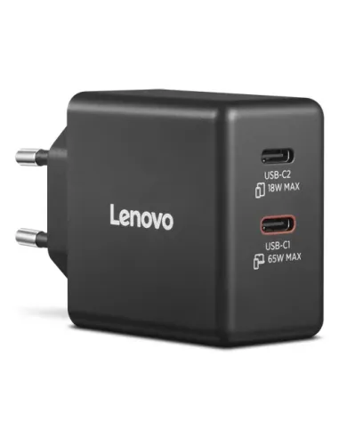 Lenovo 40AW065BEU adaptador e inversor de corriente Interior   exterior 65 W Negro