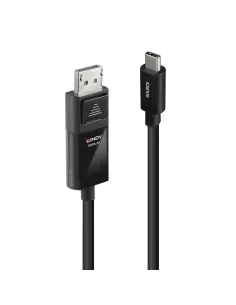 Lindy 43341 adaptador de cable de vídeo 1 m USB Tipo C DisplayPort Negro