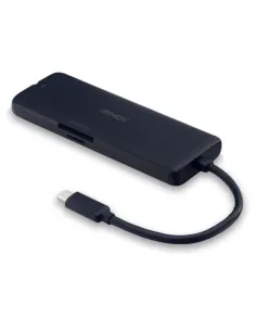 Lindy 43358 base para portátil y replicador de puertos Alámbrico USB 3.2 Gen 1 (3.1 Gen 1) Type-C Negro 2