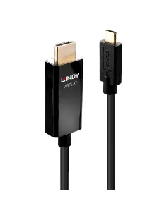 Lindy 43291 adaptador de cable de vídeo 1 m USB Tipo C HDMI tipo A (Estándar) Negro