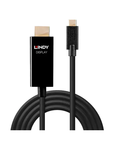 Lindy 43291 adaptador de cable de vídeo 1 m USB Tipo C HDMI tipo A (Estándar) Negro
