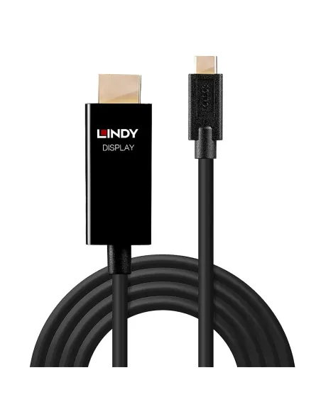 Lindy 43291 adaptador de cable de vídeo 1 m USB Tipo C HDMI tipo A (Estándar) Negro