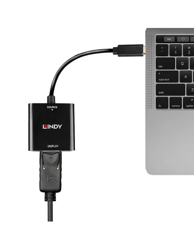 Lindy 43269 Adaptador gráfico USB 3840 x 2160 Pixeles Negro
