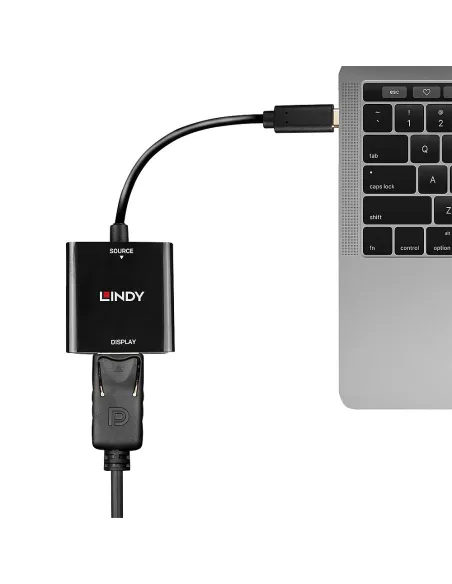 Lindy 43269 Adaptador gráfico USB 3840 x 2160 Pixeles Negro