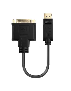 Lindy 41004 adaptador de cable de vídeo 0,15 m DisplayPort DVI-D Negro 2