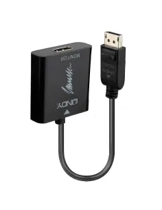 Lindy 41068 adaptador de cable de vídeo 1,5 m DisplayPort HDMI tipo A (Estándar) Negro