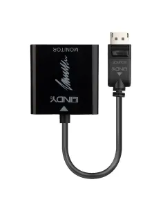 Lindy 41068 adaptador de cable de vídeo 1,5 m DisplayPort HDMI tipo A (Estándar) Negro 2