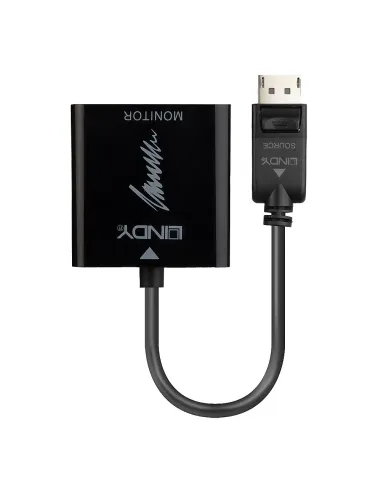 Lindy 41068 adaptador de cable de vídeo 1,5 m DisplayPort HDMI tipo A (Estándar) Negro