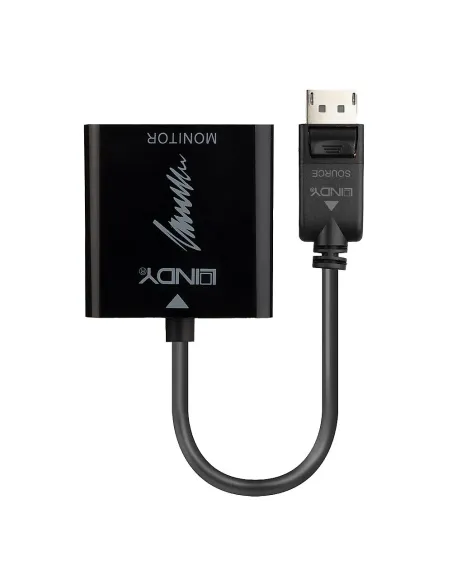 Lindy 41068 adaptador de cable de vídeo 1,5 m DisplayPort HDMI tipo A (Estándar) Negro
