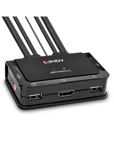 Lindy 42340 interruptor KVM Negro