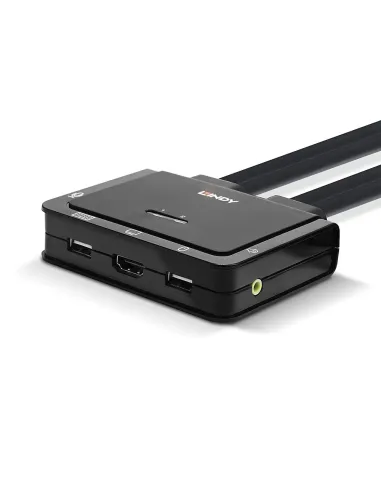 Lindy 42340 interruptor KVM Negro