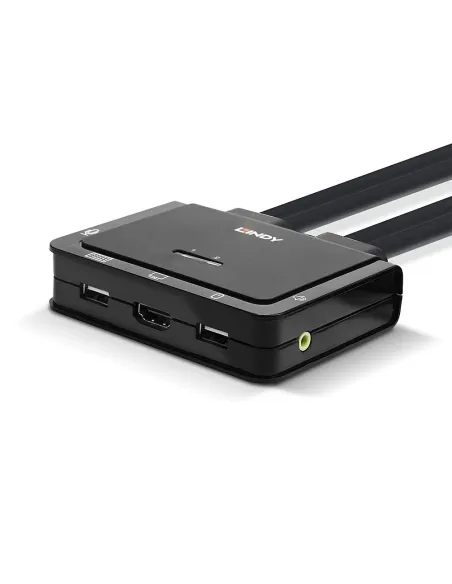 Lindy 42340 interruptor KVM Negro