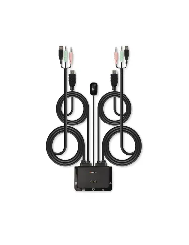 Lindy 42340 interruptor KVM Negro