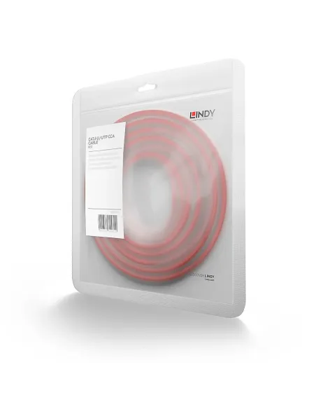 Lindy 48181 cable de red Rojo 0,5 m Cat6 U UTP (UTP)