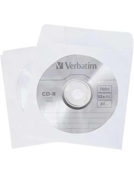 Verbatim Fundas de CD (papel), paq 100