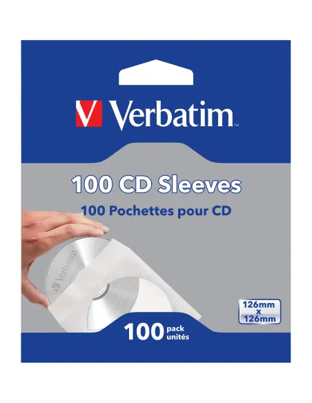 Verbatim Fundas de CD (papel), paq 100