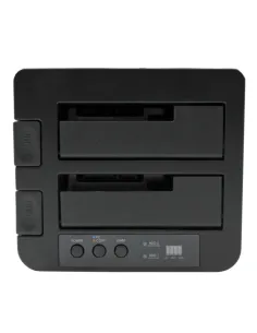 StarTech.com Duplicador USB 3.0 (5Gbps) o eSATA de Discos Duros de 2 Bahías, Independiente, Clonador Copiador de SSD o HDD SATA 2