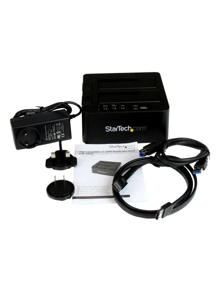 StarTech.com Duplicador USB 3.0 (5Gbps) o eSATA de Discos Duros de 2 Bahías, Independiente, Clonador Copiador de SSD o HDD SATA
